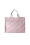 Patterned Top Handle Tote Bag With Strap Pink - 2