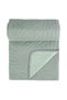 Double bedspread with 2 sides, embossed pattern, 220x240 cm, Mint green