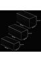 Clear Display Risers Shelf 3 Pieces, Countertop Rectangular Acrylic Display Storage Organiser - 3