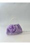 Shiny Satin Rose Pearl Portfolio Evening Dress Handbag - 5