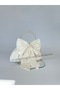 Off-White Bow Pearl Portfolio Evening Dress Handbag - 6