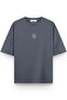 تيشيرت نيويورك سيتي راك مطبوع نصف قصة فضفاضة مدخن 1384 - 2