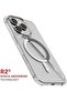 Covert iPhone 16 Pro Clear Case - Compatible with MagSafe Accessories, Shockproof Silicone, - 8