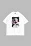 Call My Psychologist Printed Oversize Unisex White Tshirt
