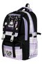 Korean Style Plaid Thermal School Backpack Set for Girls with Lunchbox and Pen Holder - 3