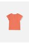 Baby Girl Appliqued T-Shirt Orange 1049 - 2