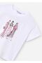 Girl's Graphic T-Shirt White 6030 - 3