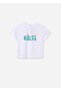 Girl's Graphic T-Shirt White-Mint 6030 - 3