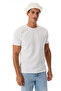 Men's White Crew Neck Short Sleeve Knitted T-Shirt