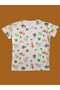 Short Sleeve Patterned Children's Pajama Set # Printedchildren's Pajamasuit # Tigerlipjama # Laundry Yard - 2