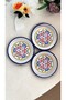 16 cm 3 Piece Enamel Plate, Coffee Plate for 3 People, Service Plate, Snack Plate, Gift - 5