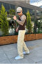 Beige Baggy Cargo Pants - 2