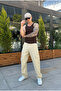 Beige Baggy Cargo Pants - 6