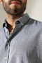 New Season Oversize Cut Long Sleeve Cotton Linen Men's Shirt - 2