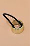 Gold Color Metal Rubber Ponytail Cuff Buckle - 2