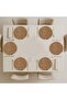 Jute Based Wicker Woven Knitted Bohemian 6-Piece Plate