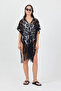 Bysen Montana Floral Patterned Loose Beach Dress Pareo - 2