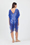Bysen Montana Floral Patterned Loose Beach Dress Pareo - 4