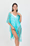 Bysen Montana Floral Patterned Loose Beach Dress Pareo - 3