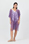 Bysen Montana Floral Patterned Loose Beach Dress Pareo - 3