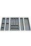 Kitchen, Modular Cutlery Set, Anthracite, 74 X 48 cm (3.5 cm Can Be Cut from the End-Length) - 5