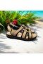 Inside and Outside Genuine Nubuck Leather Full Orthopedic Sandals - 3