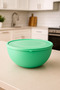 Large Bowl with Round Lid Pastel Green 8.5 Liter Bowl with Lid Large Size Food Storage Container - 2