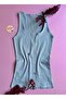 Camisole 4-Pack Deep, Powder, Blue, Black, White |   Women's T-Shirt/Blouse with V-Neck and Lining - 5