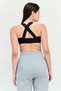 Women Brand Logo Padded Sports Bra, Black - 3