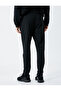 Jogger Sweatpants with Lace Waist Stitching Detail and Pocket - 4