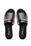 Women's Genuine Leather Anthracite Heeled Slippers - 5
