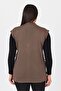 Women's Mink Buttoned Steel Knit Vest - 6