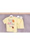 Back Printed T-Shirt and Shorts Bottom Top Girl's Set (3-10 Years) - 2