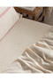 Breville Single Muslin Yarn Dyed L Fitted Sheet I N Duvet Cover Set - Ecru/Navy Blue - 5