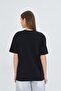 Ribbon-Designed Oversized 100% Cotton Women's T-Shirt - 4