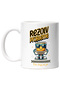 Computer mug happy programmer Text Solve problems, one bug a day, 330ml, Sky, Cu