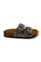 55704-25 Bead Stone Double Band Anatomical Women's Slippers - 2