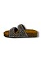 55704-25 Bead Stone Double Band Anatomical Women's Slippers - 3