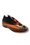 437-25 Sock Turf Football Shoes Black Orange 36-39
