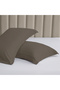 طقم غطاء وسادة من الألياف الدقيقة مكون من قطعتين - 50×75 سم مع إغلاق مغلف