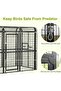 Aviary Large Walk-in Bird Cage - Durable Pet House Birdcage (Black) - 4