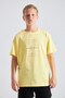 Football Field Patterned 100% Cotton Men's Oversize T-Shirt - 6