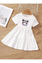 Kuromi Printed Short Sleeve 3 Piece Children's Dress