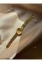Retro Large Dial Straw Cord Vintage Women's Wristwatch - 7