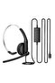 CC100 Wired Mono Headset, Built-in mic with AI noise cancellation technology - Black - 5