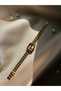 Retro Minimal Straw Cord Vintage Women's Wristwatch - 5