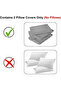 4-Piece 100% Cotton Sateen Pillowcase (50x75cm) – Silky Soft Feel Like Satin, Hotel-Quality Bedding - 5