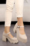MSN 903 High-Heeled Buckle Detail Loafers - 2