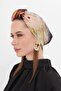 Gold Practical Ready-Made Hijab Bonnet Cut Fiber Retro Patterned 2409_03 - 2