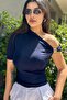 One Shoulder Metal Detailed Blouse - 2